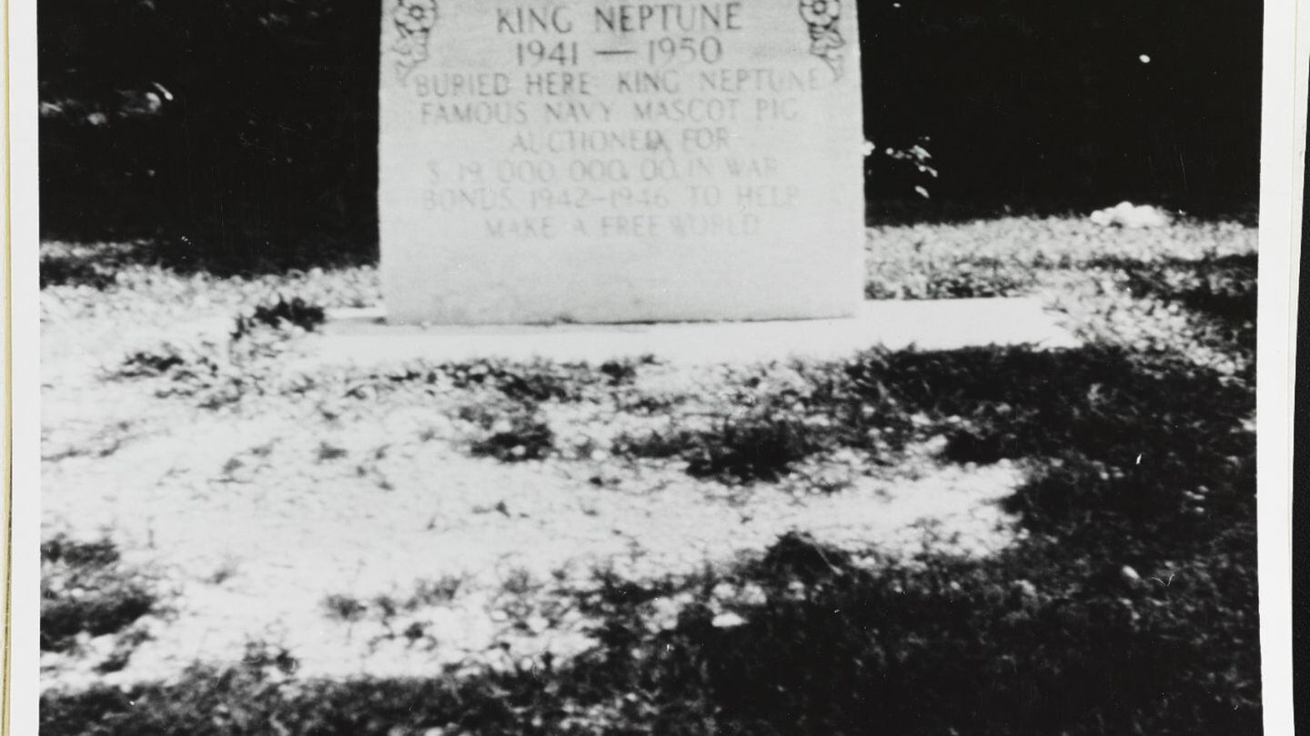 The original resting place of King Neptune. (Naval History and Heritage Command)