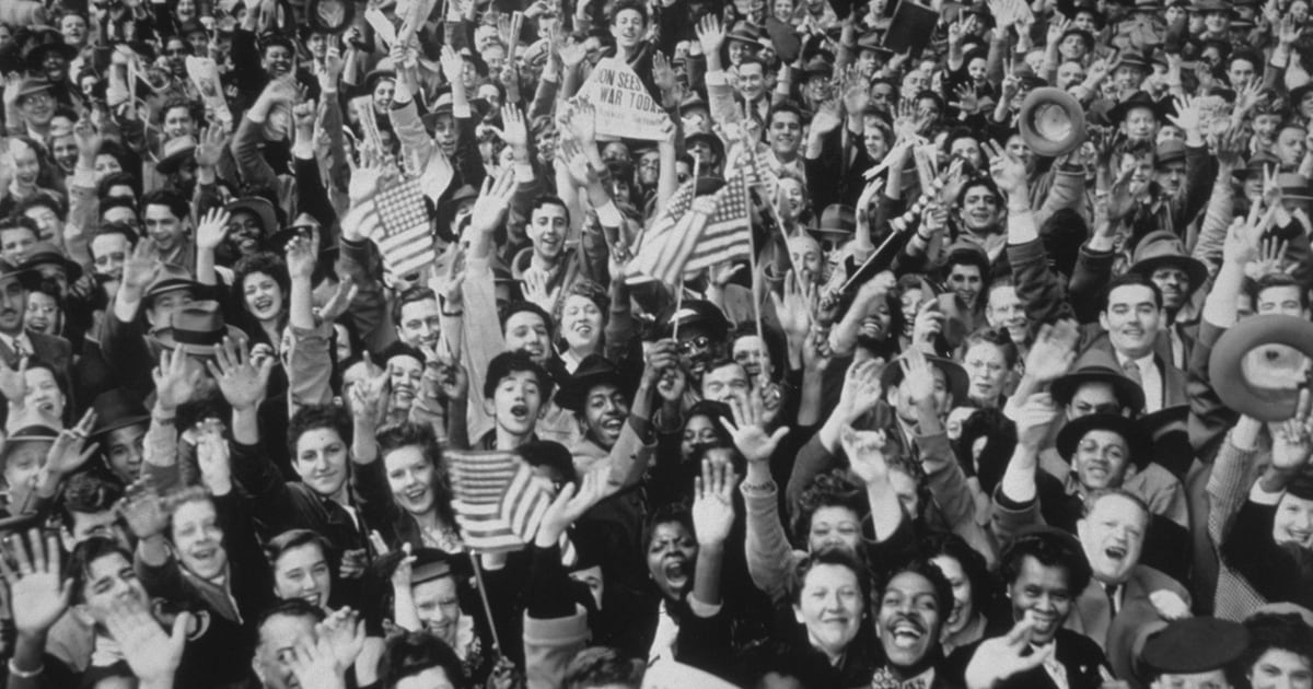 V E Day 1945 The Celebration Heard Round The World