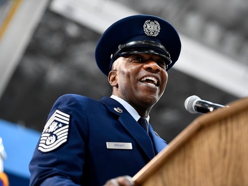 Retiring Cmsaf Wright Talks Candidly About The Future Of The Air Force His George Floyd Post And The Enlisted Jesus Memes