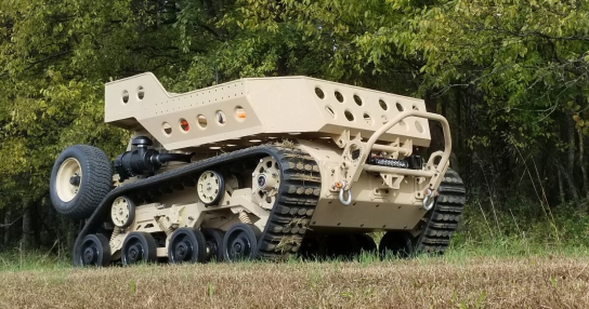 Can this tracked robot haul as much as a mule and as quietly as a bear?