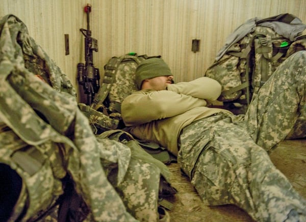 A 2018 Rand study highlighted the prevalence of sleep deprivation and the use of sleeping medication among service members. (Senior Airman Cliffton Dolezal/Air Force)