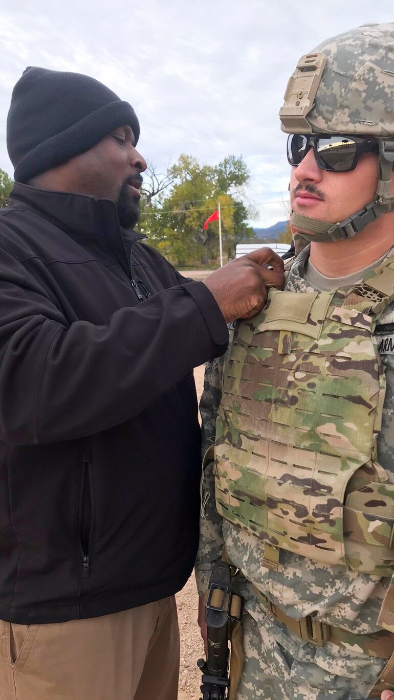Soldiers fieldtest the Army's newer, lighter body armor