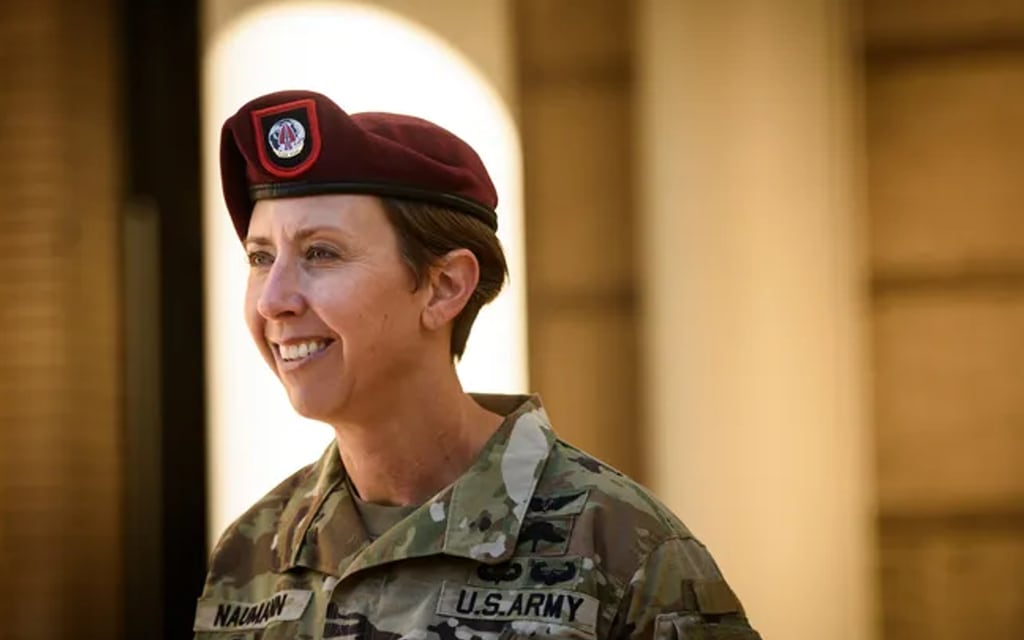 Command Sgt. Maj. JoAnn Naumann is the first female senior enlisted advisor for U.S. Army Special Operations Command.
