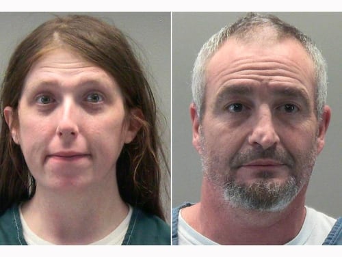 Army veteran Jessica Watkins and Marine veteran Donovan Crowl are accused of helping to plan and coordinate the Jan. 6 attack on the U.S. Capitol. (Montgomery County Jail via AP)