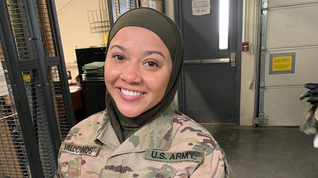 A Muslim soldier says her command sergeant major forced her to remove