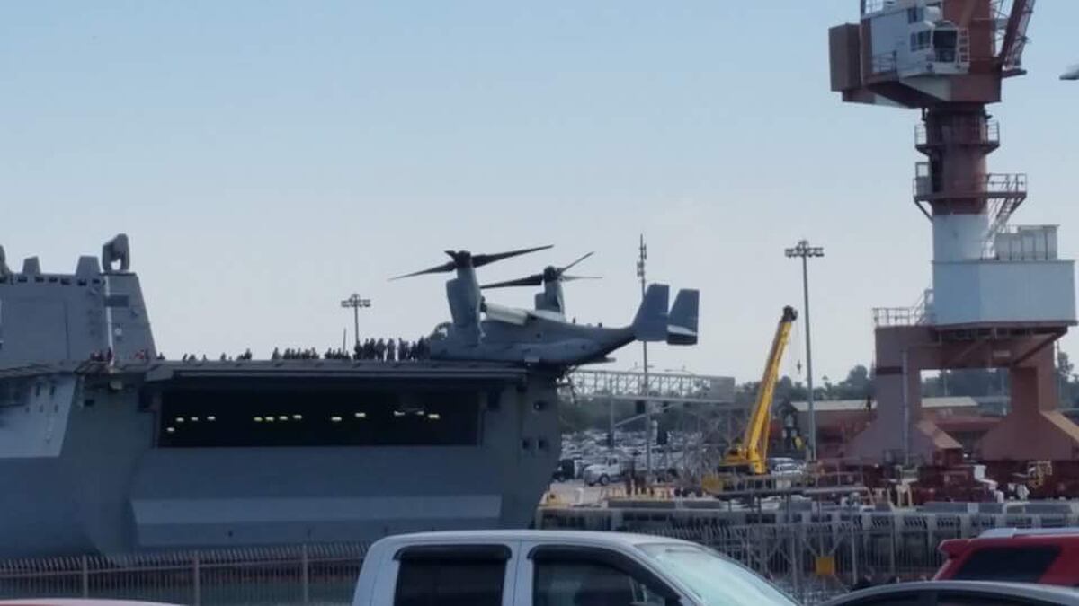 Pilot error led Osprey to crash onto ship
