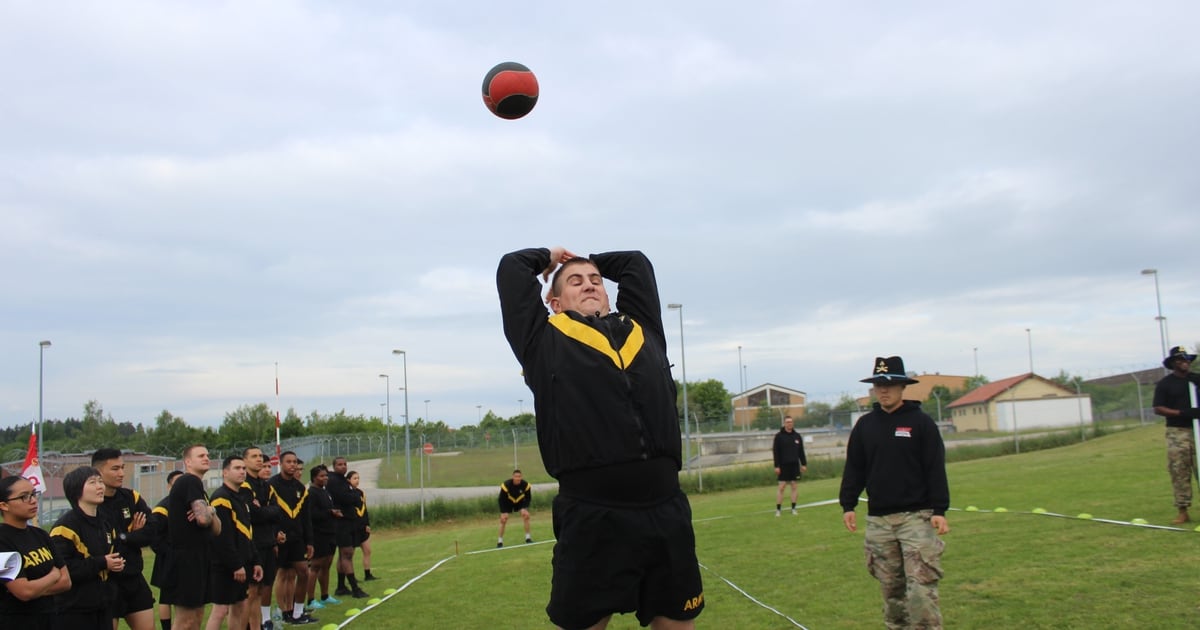 Knee tucks and ball throws are the toughest parts of new combat fitness