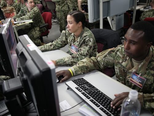 Cyber Command needs a mix of standardization capabilities to tools to access targets to cause effects to data integration capabilities to cyber deterrence tools. (Photos provided by U.S. Cyber Command Public Affairs)