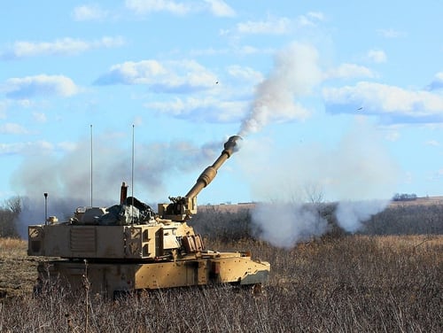 Soldiers with the Company B, 1st Battalion, 5th Field Artillery Regiment, 1st Armored Brigade Combat Team, 1st Infantry Division fired hundreds of rounds a day for two week straight testing upgrades to the M109A7 Self-Propelled 155mm Paladin Howitzer. (Army)