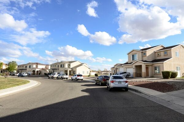 Privatized military homes are shown at Kirtland Air Force Base in New Mexico in April 2019. (Airman 1st Class Alexandria Crawford/Air Force)