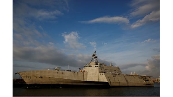 The littoral combat ship Gabrielle Giffords. (Brynn Anderson/AP)