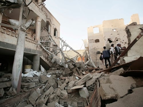 President Donald Trump is said to be considering direct U.S. military action that would assist the Saudi Arabian-led coalition to take the key Yemen port city of Hodeida. (Hani Mohammed/AP)