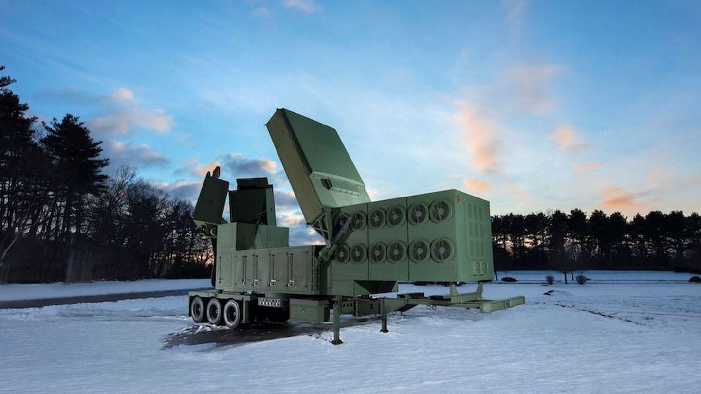 The Lower Tier Air and Missile Defense Sensor, shown here, is slated to replace the Patriot system’s radar. (Darrell Ames/U.S. Army)