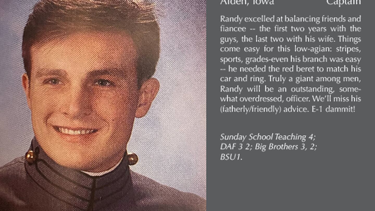 Gen. Randy George is shown in his 1988 West Point yearbook. (Courtesy of West Point).