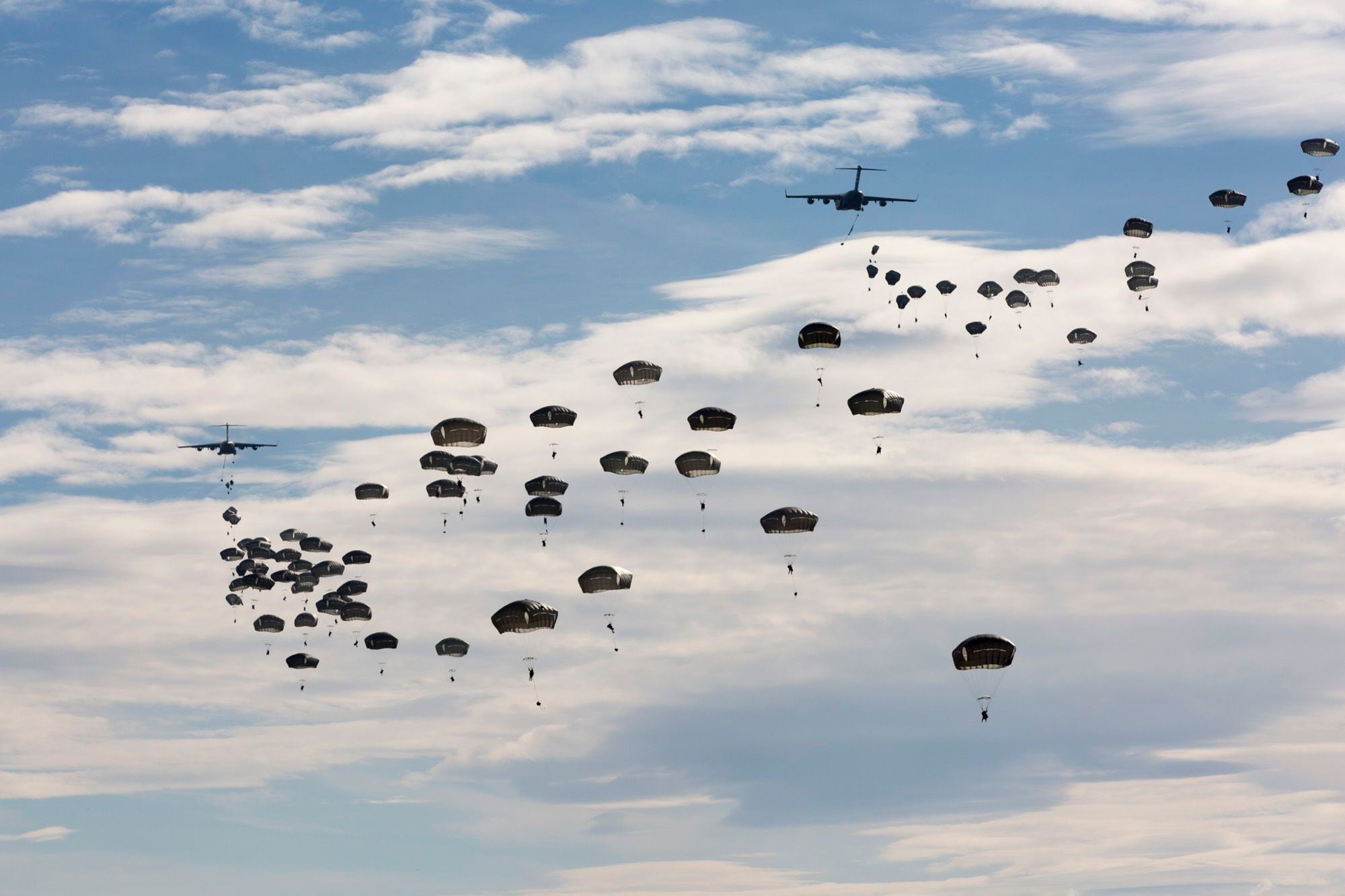 Image of WWII: PARATROOPERS. - American Paratroopers Before A Jump