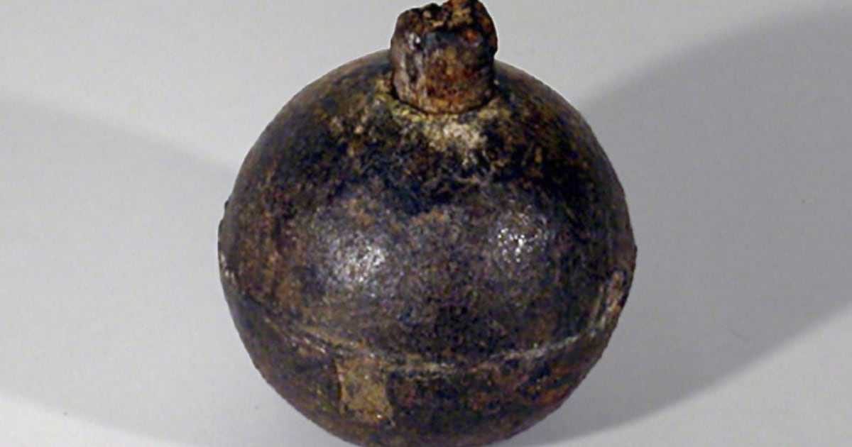 This is what happened after mislabeled Revolutionary War grenades sat