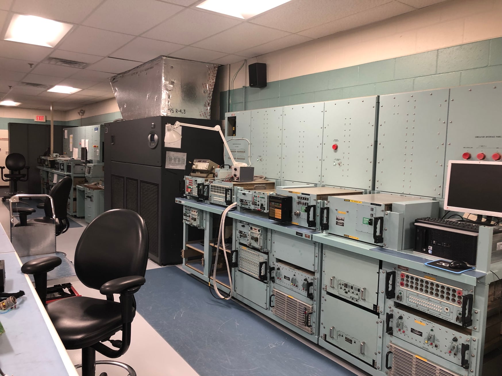 Elements of the Strategic Automated Command and Control System, seen here, go through diagnostic testing by the 595th Strategic Communications Squadron at Offutt Air Force Base, Neb. (Valerie Insinna/Staff)