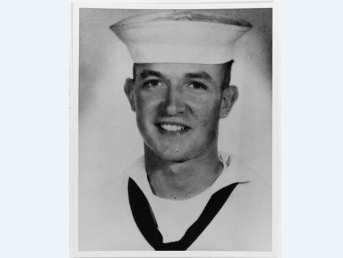 Construction Mechanic 3rd Class Marvin G. Shields was awarded the Medal of Honor posthumously for service in Vietnam. The destroyer escort Marvin G. Shields (DE-1066) was named in his honor. (National Archives)