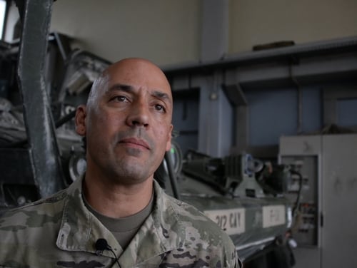 Col. Nickolas Kioutas, the Army's PNT program manager, shares what the service is learning about navigating in denied or degraded environments. (John Higgins/PEO IEW&S Public Affairs)