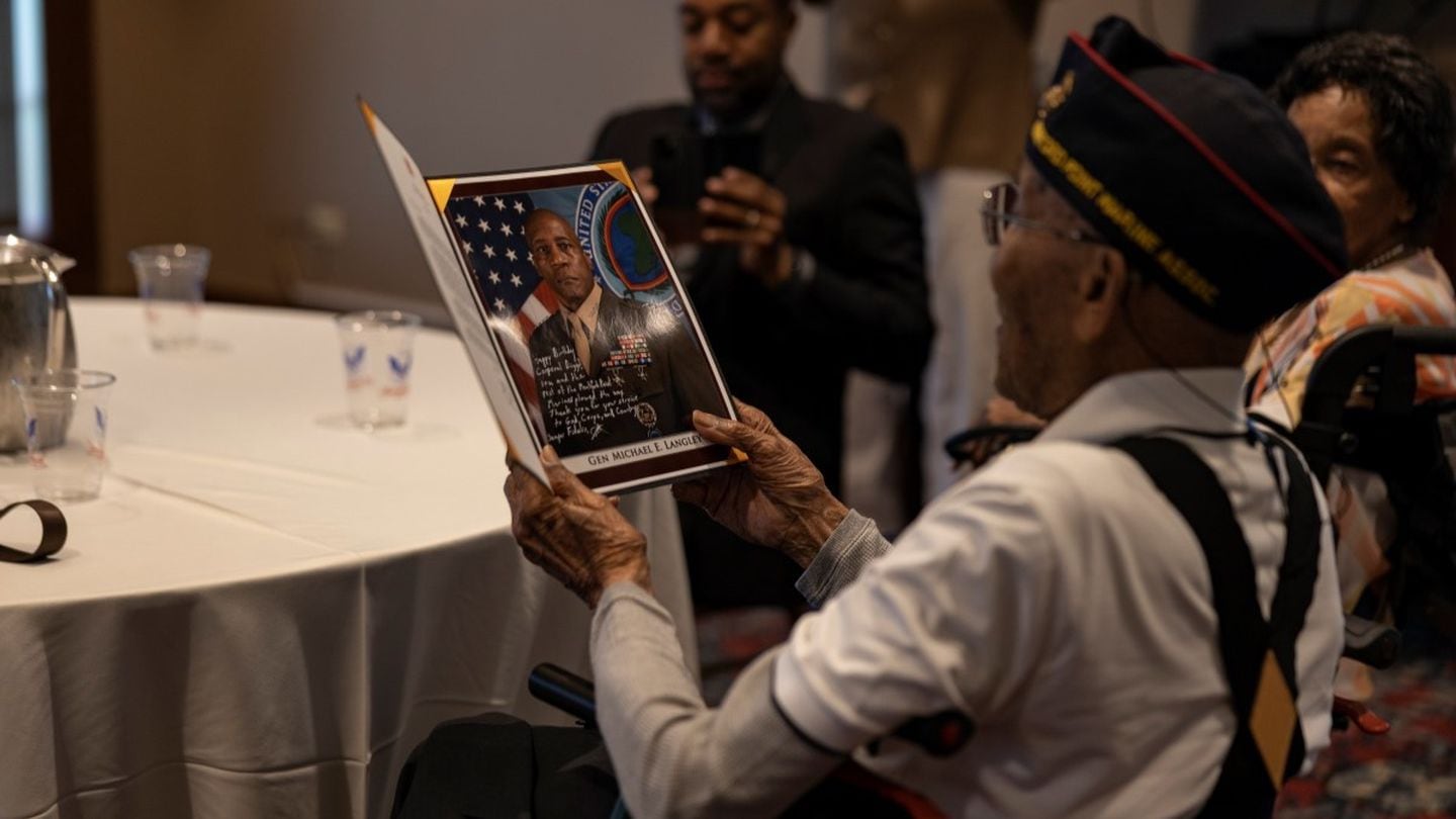 One of 1st Black Marines to serve in combat honored for 100th birthday