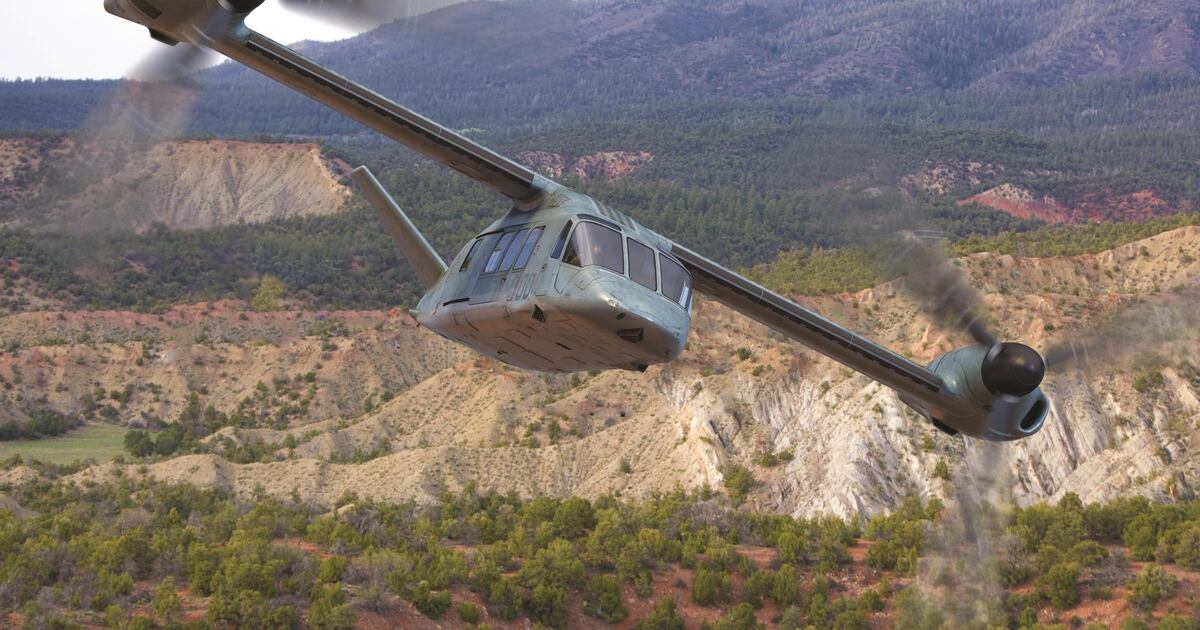 Bell V280 flies with system that can see through aircraft