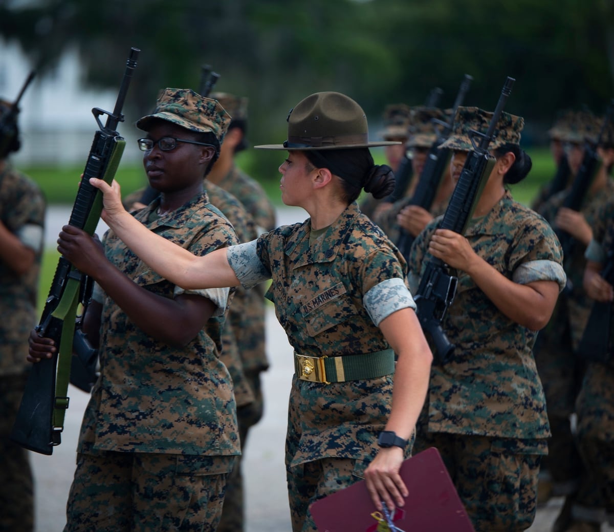 The Marine Corps wants a study on how to make recruit training coed