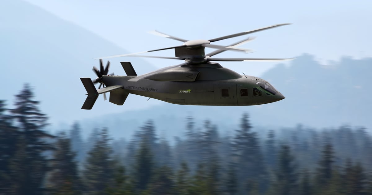 Lockheed-Boeing team pitch Defiant X, its candidate for the Army's long-range assault helo competition
