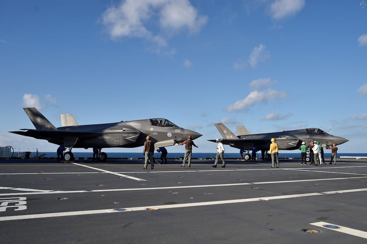 NextImg:With Italian ship visit, Japanese officials observe F-35 carrier ops