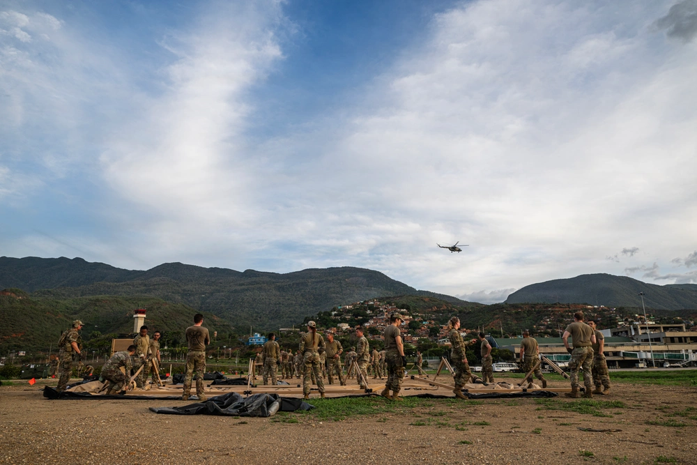 Air Force contingency wing assists Venezuela in earthquake response , aid intake