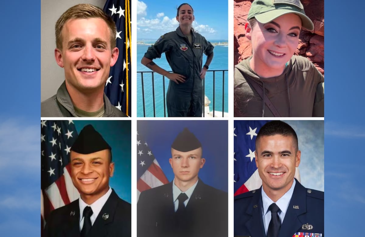 Pentagon identifies six airmen killed in KC-135 crash in Iraq Pentagon identifies six airmen killed in KC-135 crash in Iraq