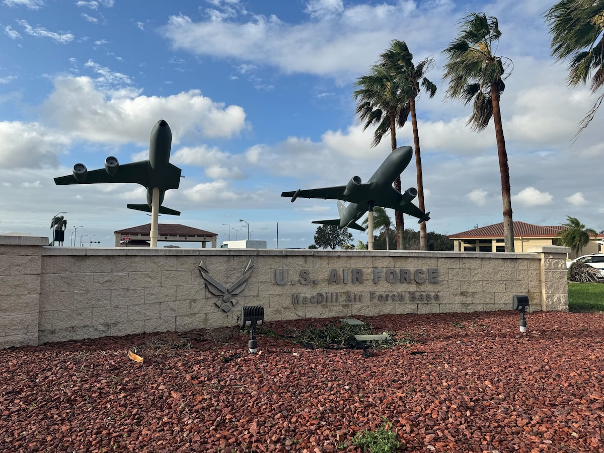 NextImg:MacDill dodges major storm damage as people, planes remain evacuated