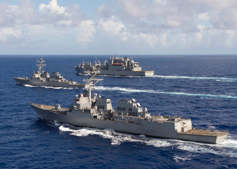 US Navy destroyer fires on cargo vessel attempting to sail to Iranian port