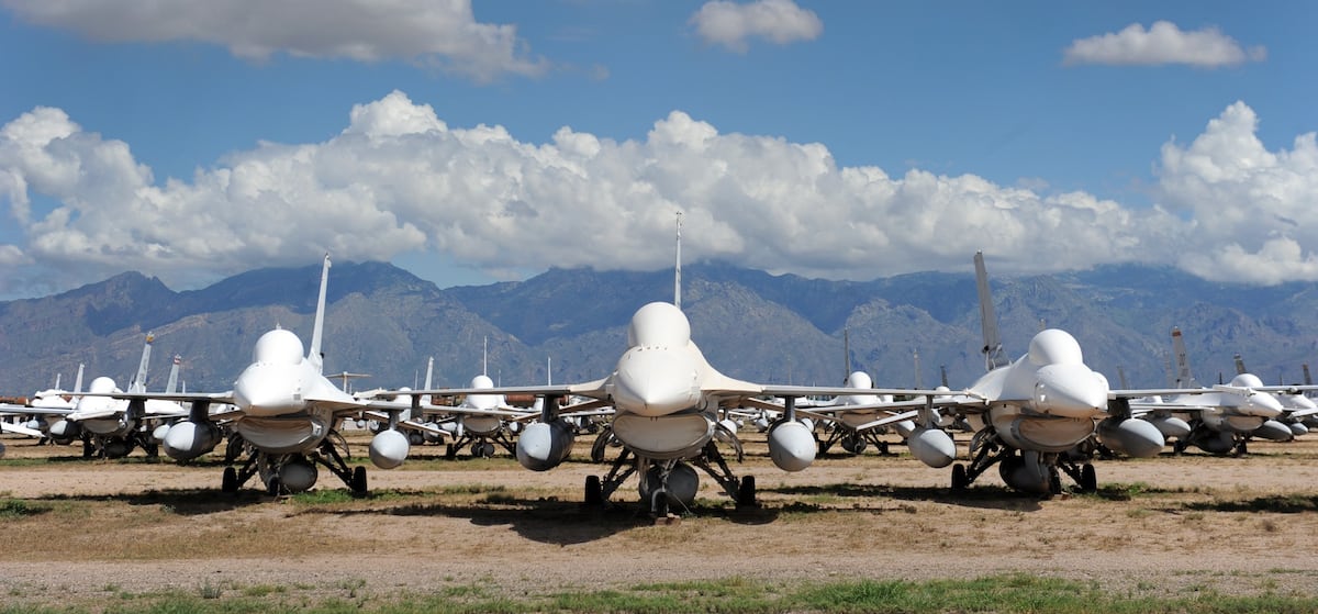 US Air Force sending ‘boneyard’ F-16s to Ukraine for spare parts
