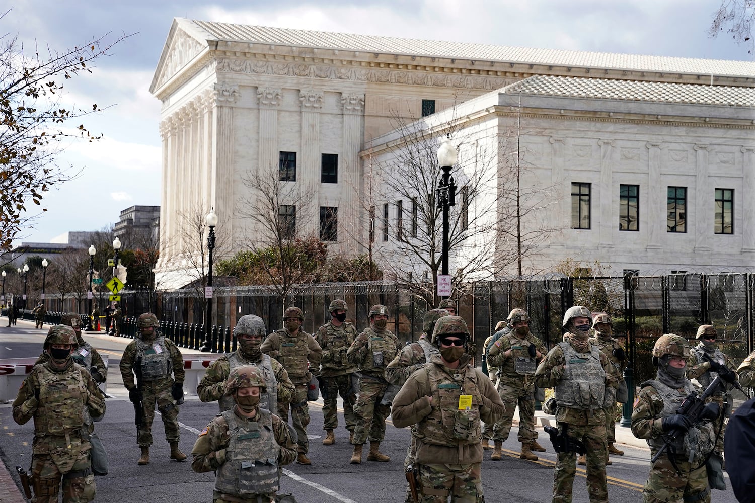 The National Guard had a quiet day in DC standing post against threats ...