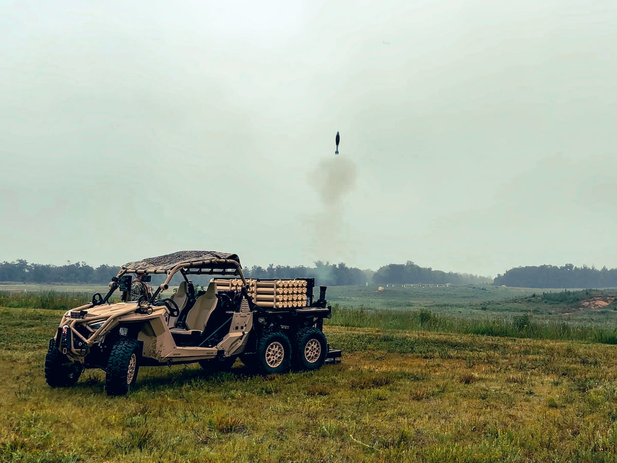 Soldiers take new mobile 81mm mortar system for test drive Soldiers take new mobile 81mm mortar system for test drive