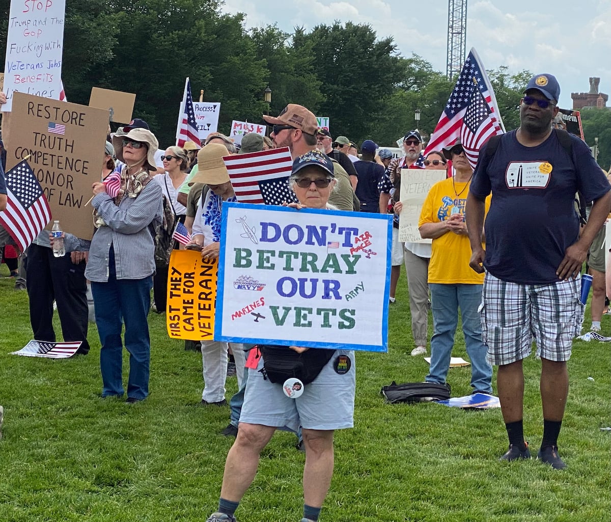‘Unite for Vets’ rally calls for Trump to abandon planned cuts at VA