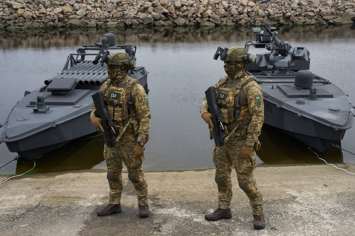 Ukraine unveils upgraded sea drone for Black Sea strike missions