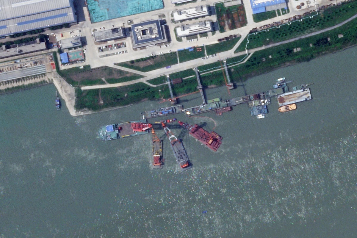 NextImg:Chinese nuclear attack submarine sank during construction, US says