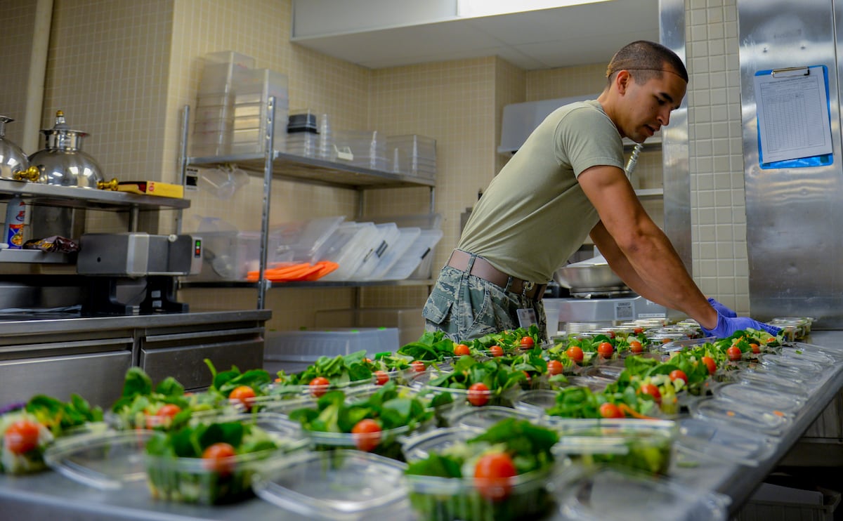 DOD working on recipe to improve food on military bases