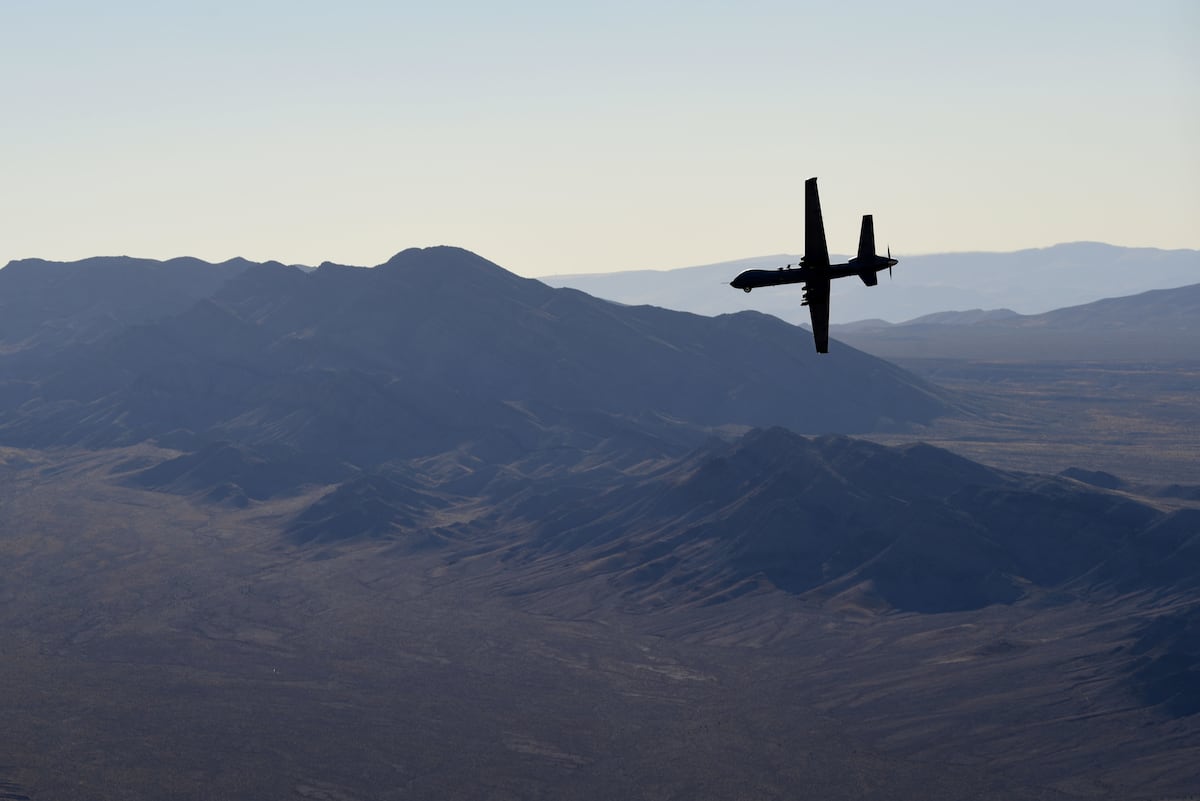 NextImg:Houthi rebels claim they shot down another US MQ-9 Reaper drone