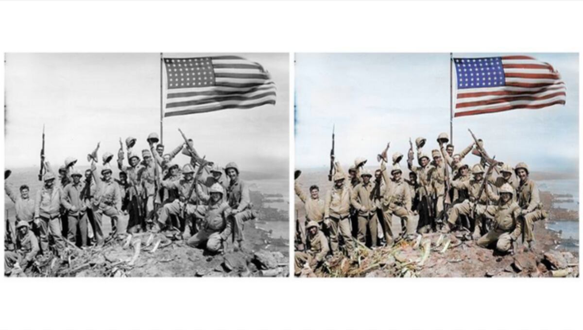 Colorized photographs give life to these WWI, WWII U.S. troops