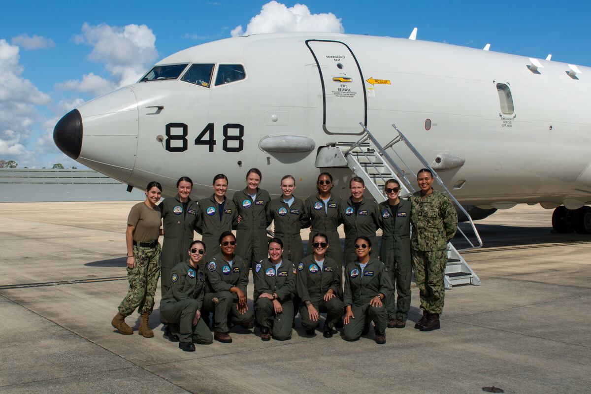 Patrol Squadron 45 conducts rare, all-female P-8A Poseidon flight