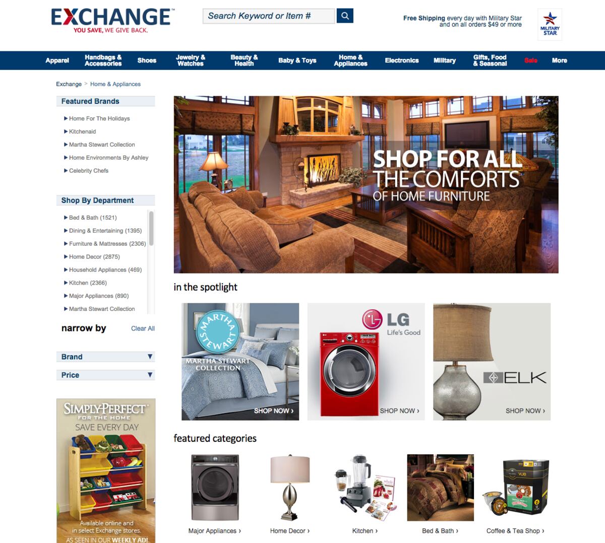 AAFES admits big online pricing glitch on furniture