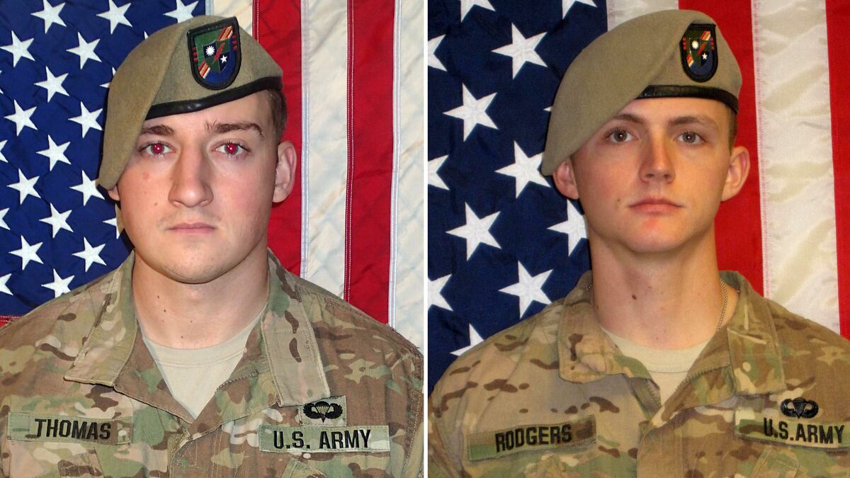 Army Rangers killed in Afghanistan were possible victims of friendly fire