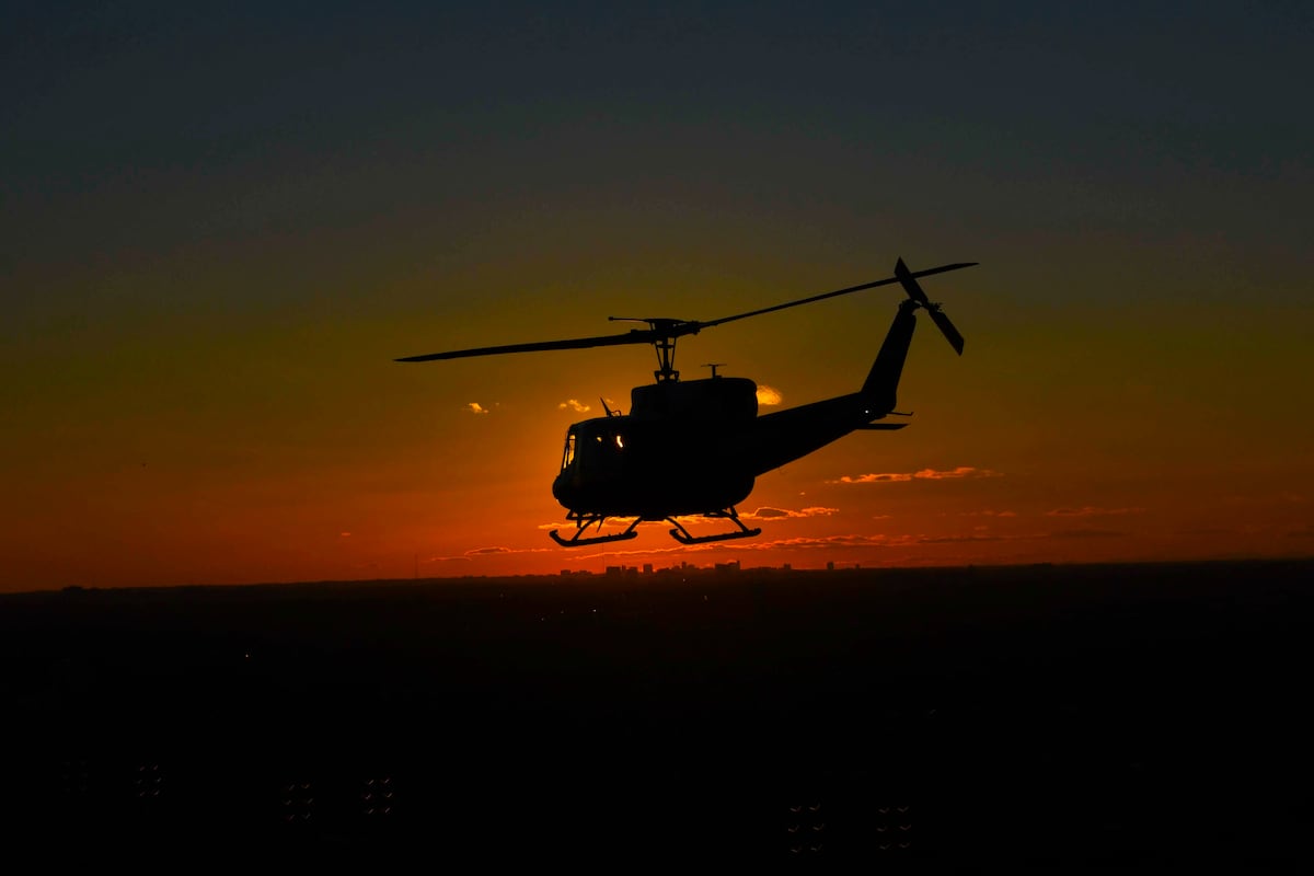 Air Force UH-1N helicopter makes emergency landing in DC after crew hears vibrations in flight Air Force UH-1N helicopter makes emergency landing in DC after crew hears vibrations in flight