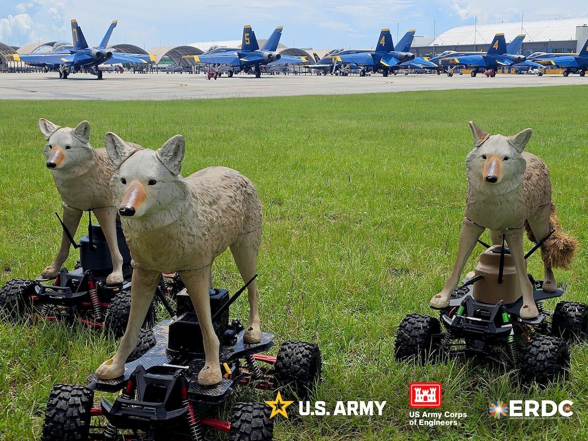 Army tests robotic coyotes to defend fighter jets