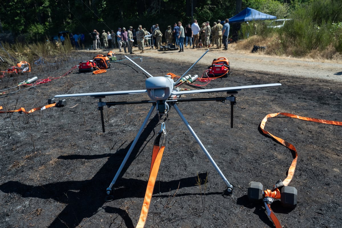 US Army soldiers kick the tires on a new class of multipurpose drones