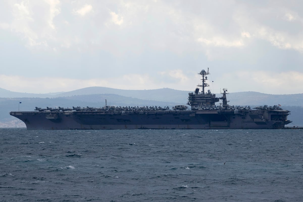 Pentagon keeps 2 aircraft carriers in Middle East for another week Pentagon keeps 2 aircraft carriers in Middle East for another week