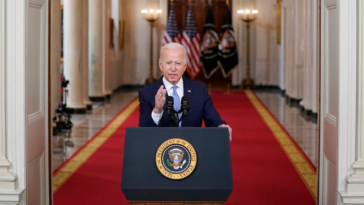 Biden Praises Airlift, Defends Departure From 'Forever War'