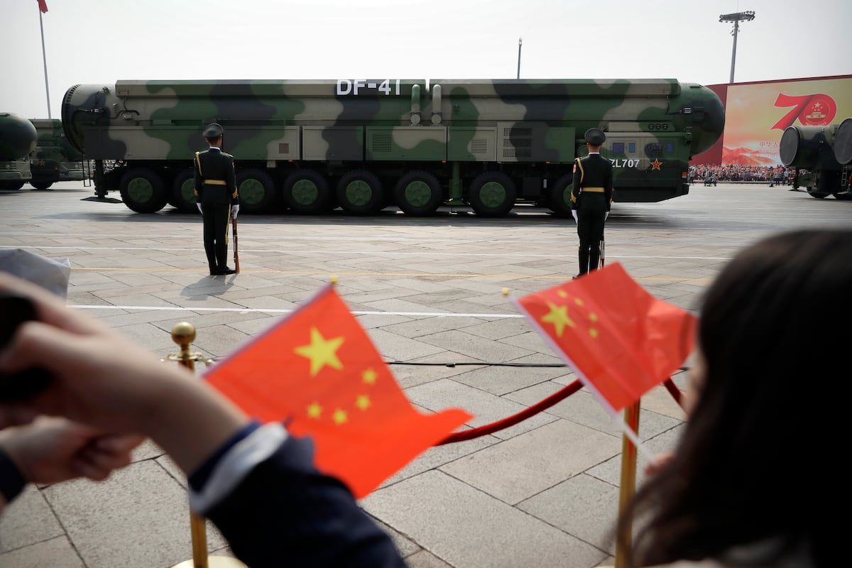 NextImg:China test-fires intercontinental ballistic missile into Pacific Ocean